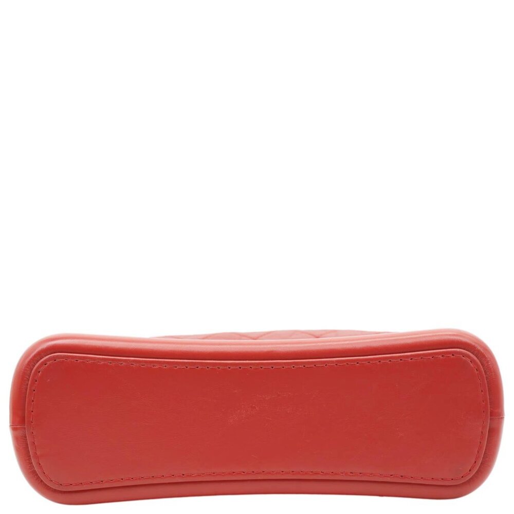 Chanel Gabrielle Aged Calfskin Quilted Leather Crossbody Bag Red - Picture 5 of 13